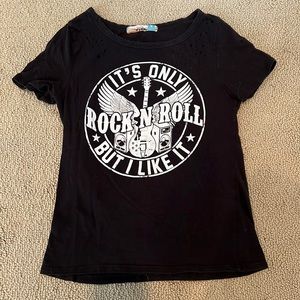 Black Vintage Havana T-shirt with logo